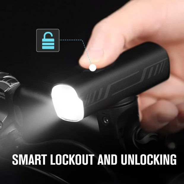 Fietslamp - Fietslicht - Krachtige Fietslamp Voorzijde - 800Lm - 100Lux - 137m Lichtsterkte - LED - IPX6 Waterdichte - USB Oplaadbare Voorzijde  Licht - Aluminium - 4000mAh Batterij - Zwart