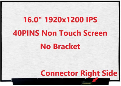 Nieuw LCD-vervangingsscherm 16,0 inch N160JME-GL2 1920 x 1200 (16:10) IPS 40 Pin mat voor laptop / display / scherm / LCD-toepassing