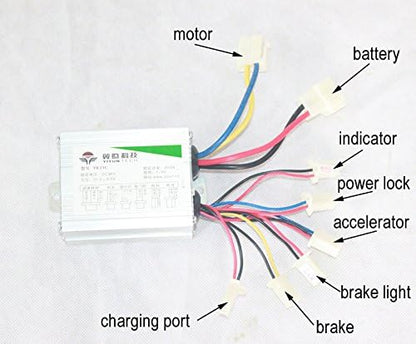 24 V36 V, 350 W, Motorkit elektrische skelter met gaspedaal, ombouwset voor elektrische kinderfiets, DIY, elektrisch wagentje met 4 wielen