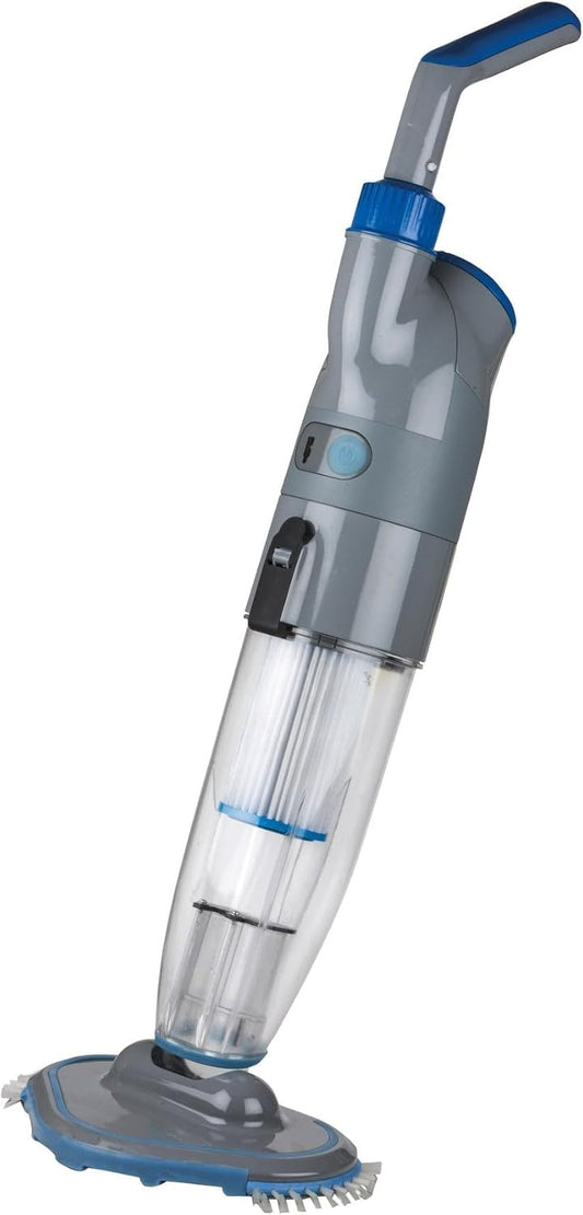 Gre VCB50P Action Vac elektrische stofzuiger, multispeed, voor zwembaden en spa's, grijs/blauw