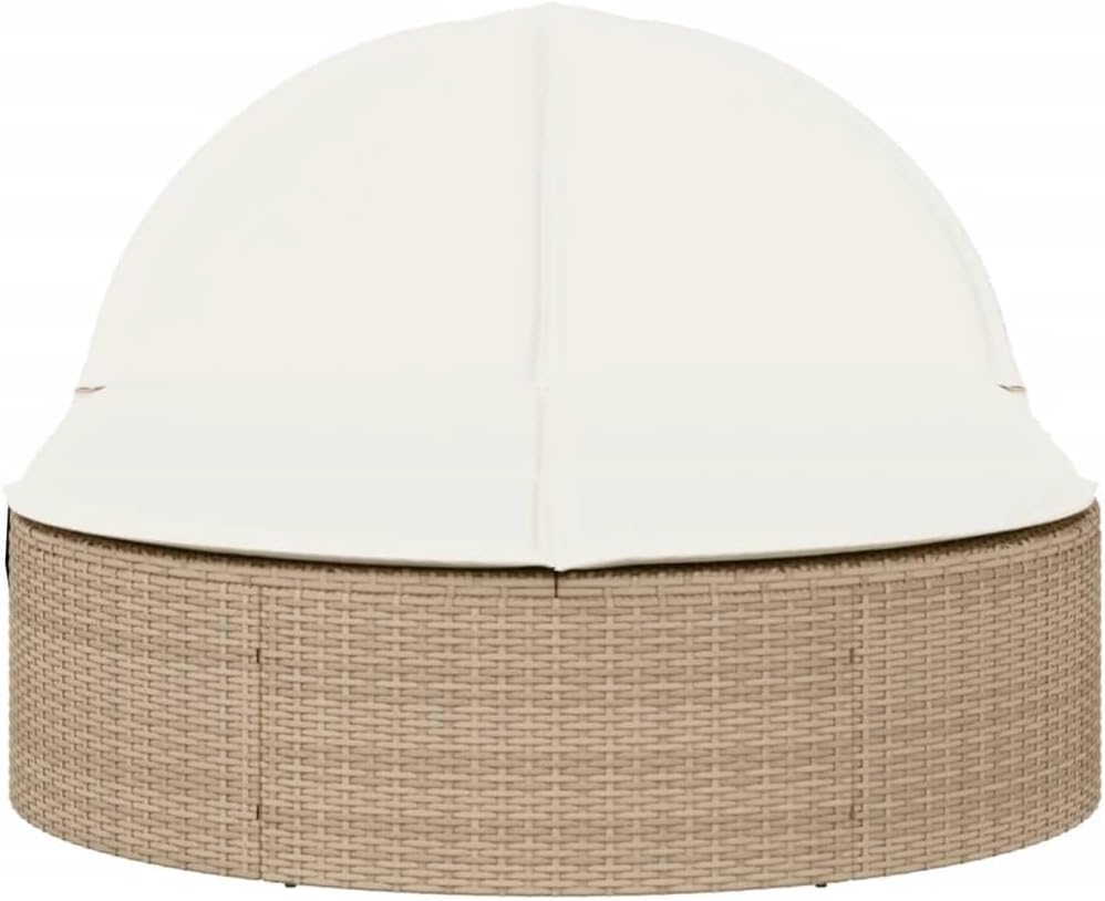 Garden Lounger with Padded Cushions and Adjustable Backrest, 3 Positions, PE Rattan and Steel Frame for Outdoor, Removable and Washable Covers - QUORE