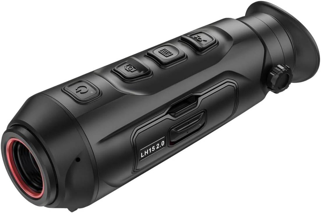 HIKMICRO Lynx LH15 2.0 Draagbare warmtebeeld-monoculair/warmtebeeldcamera met 750 m bereik, oled-display, geïntegreerd 16 GB geheugen, WLAN-hotspot