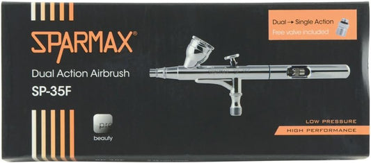 SPARMAX SP35 F Zwaartekracht Airbrush Double Action, Zilver, 0,35 mm