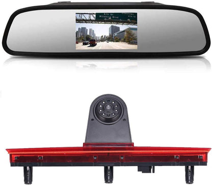 Achteruitrijcamera voor VW T5., Model 3 = camera + 4,3" screen