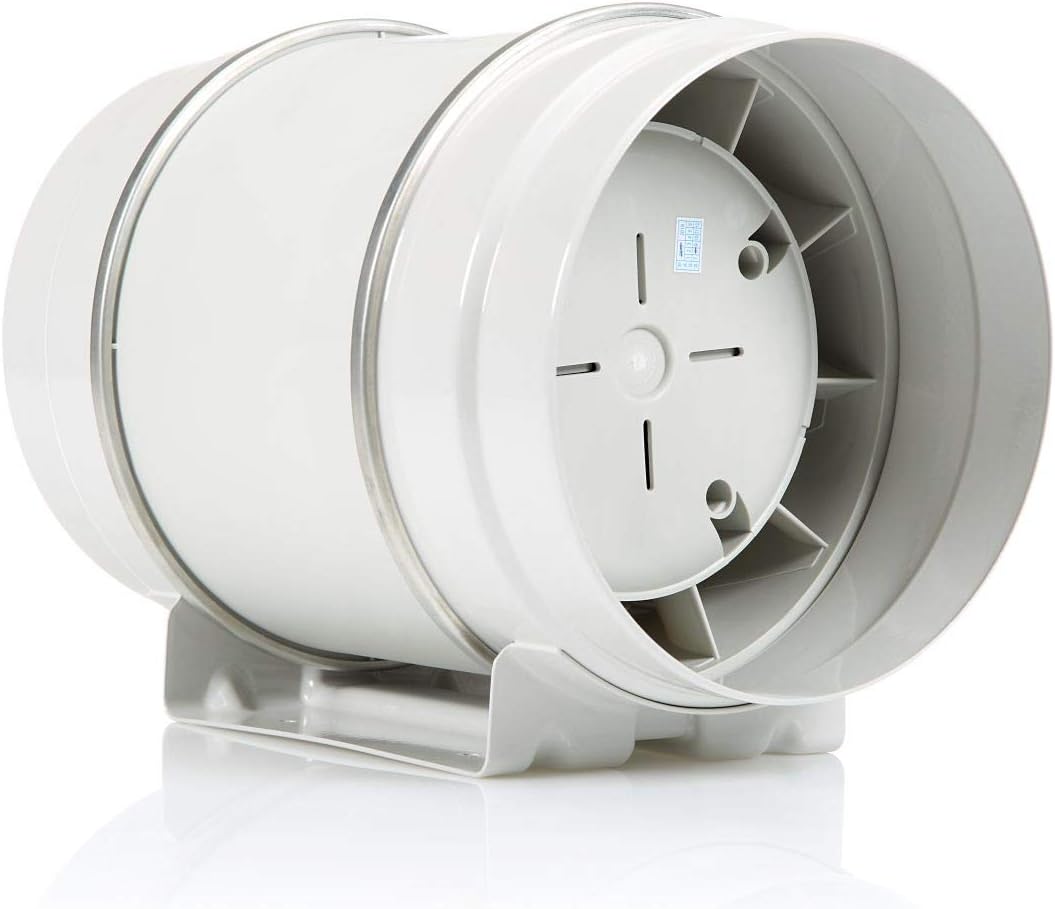 Inline Afzuigventilator – Kanaalventilator – Buisventilator – Inline Ventilator – 200 Mm / 8 Inch – 2 Snelheden – IP44