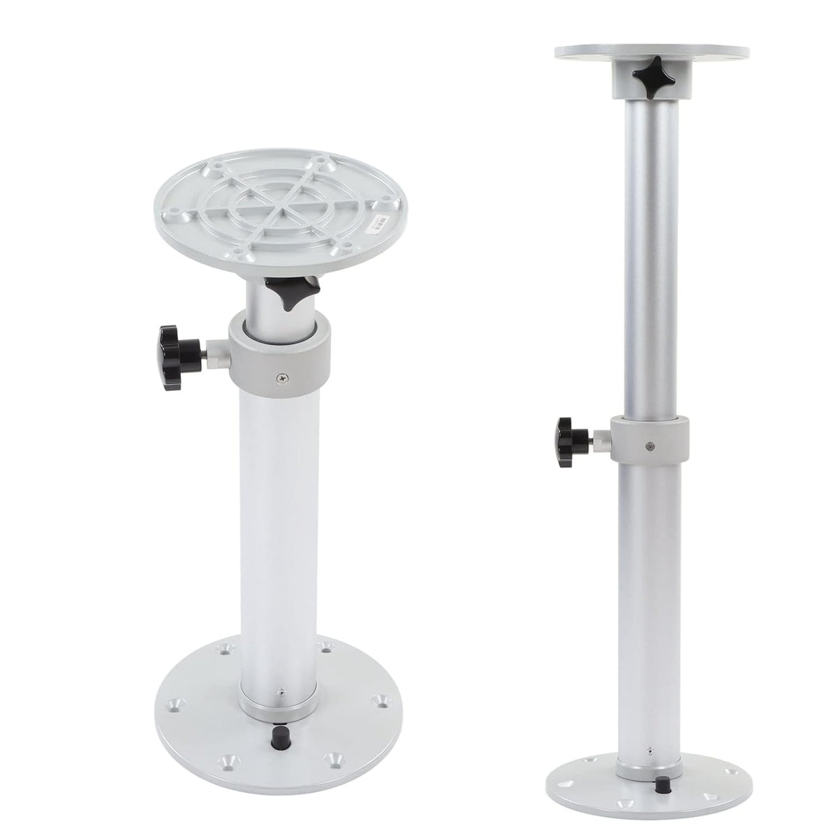 Verstelbare tafelpoot van aluminiumlegering rv table afneembare standaard, montageframe 46 - 60 cm, 360°-draaiknop voor campers, caravans, boten, jachten boat table leg Akcesoria do foteli - QUORE