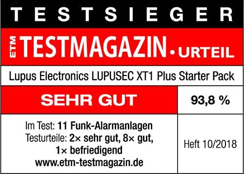 XT1 Plus Starter Pack, Smart Home Alarminstallatie voor huis en woning, Duitse fabrikant, met camera- en Alexa-ondersteuning UVM, continue ontwikkeling, geen cloud - geen gegevensrake