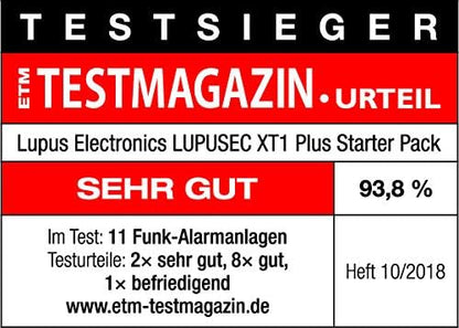 XT1 Plus Starter Pack, Smart Home Alarminstallatie voor huis en woning, Duitse fabrikant, met camera- en Alexa-ondersteuning UVM, continue ontwikkeling, geen cloud - geen gegevensrake