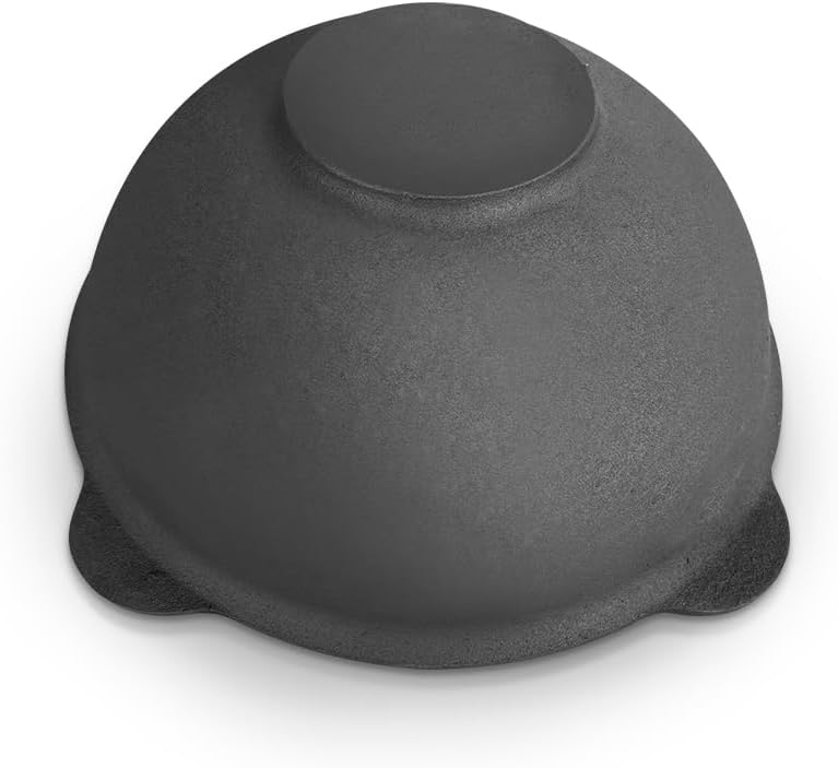 Utschak Kazan Fire Oven with Cast Iron Pan, Flat Bottom with Lid, 16 L, Diameter 44 cm, Kazan Set of 6 - QUORE