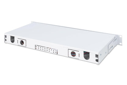 DIGITUS glasvezel lasdoos 24 koppelingen - LC - OS2-1U 19-inch - Single-Mode duplex - met lasdoos - rack-montage