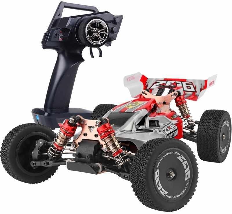 Goolsky XKS 144001 op afstand bestuurbare auto, 60 km/u, hoge snelheid, 1/14, 2,4 GHz, Buggy 4WD RC raceauto met drift RTR (groen)