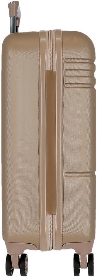 Movom Galaxy Kofferset, blauw, 55/68 cm, ABS, zijdelingse combinatiesluiting, 109 l, 6,56 kg, 4 dubbele wielen, handbagage, Beige, 40 x 55 x 20 cm, 48 x 68 x 27 cm, Set van 2 koffers