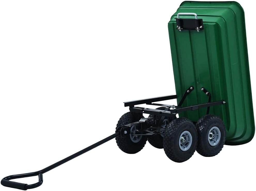Kruiwagen – Tuinkar – Tuinkruiwagen – Kiepwagen – Tuinwagen – 75 Liter Inhoud – Draagkracht 300 kg – Stalen Frame – Pneumatische Banden