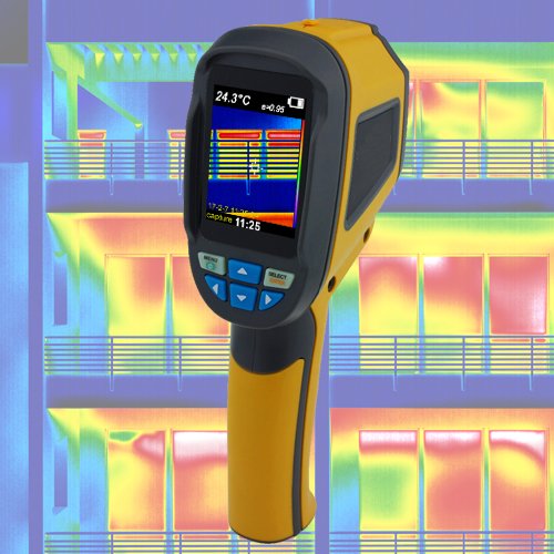 Warmtebeeldcamera, infraroodcamera, thermografie, gebouwen, renovatie, schimmel, dauwpunt, pyrometer, energiepas, IR4