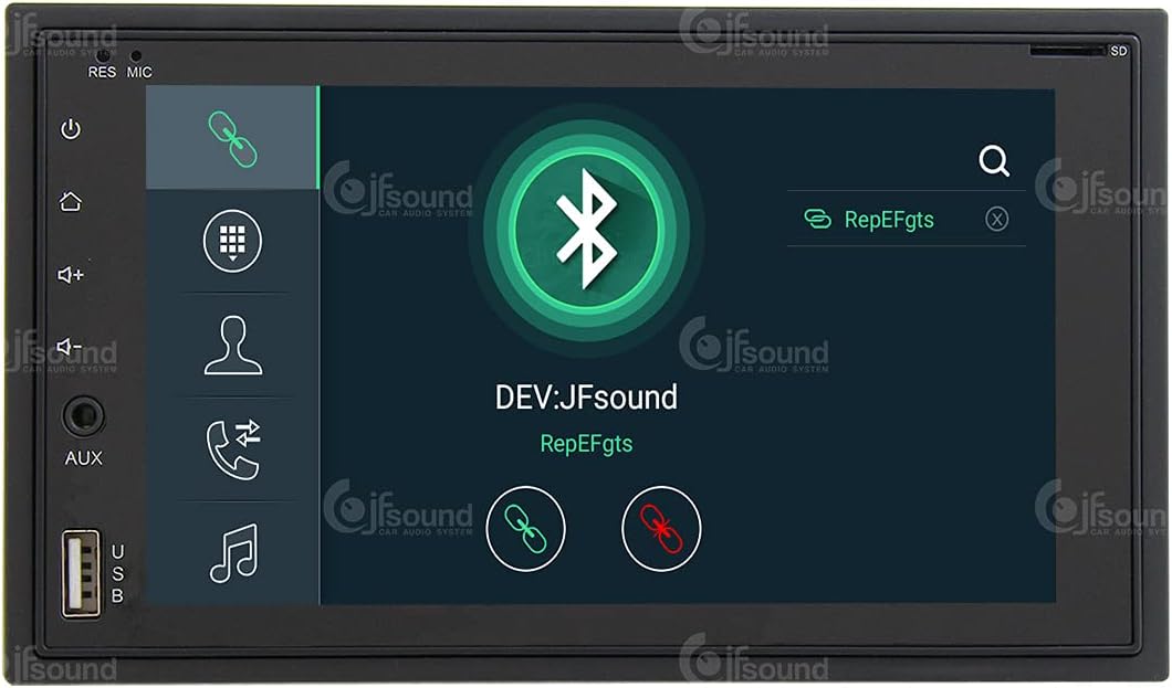 Universeel autoradio 2DIN Android GPS Bluetooth WiFi Dab USB Full HD Touchscreen Display 6.2" Easyconnect Processor 8core Stembediening