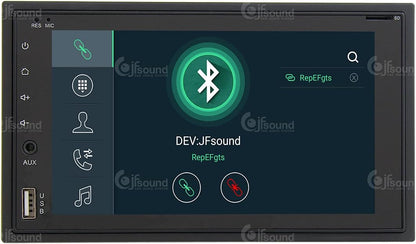 Universeel autoradio 2DIN Android GPS Bluetooth WiFi Dab USB Full HD Touchscreen Display 6.2" Easyconnect Processor 8core Stembediening