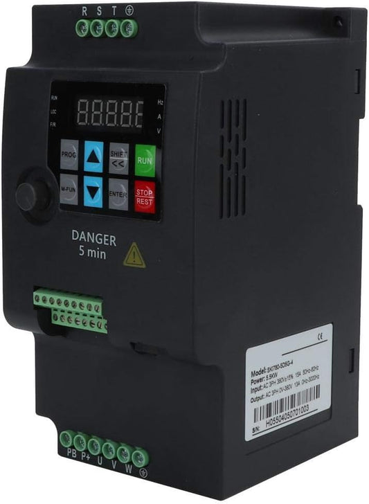 Garosa Frequentieomvormer Universele VFD-omvormer Frequentieomvormer 5,5 kW 380 V 3 PS voor de snelheidsregeling van de spilmotor SKI780-5D5G-4,Omvormer