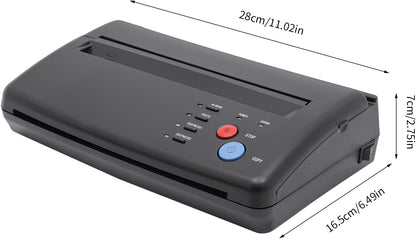 Tattoo Transfer Machine – Tattoo Thermal Printer – Tattoo Copier – Tattoo Transfer Printer – Tattoo Overzetmachine – Compact & Draagbaar – Hoogwaardige Scherpe Printkwaliteit 210 mm A4