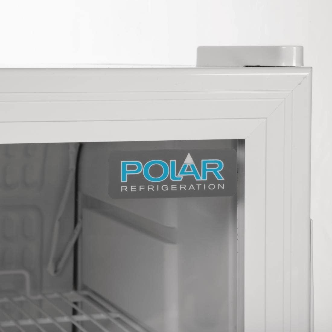 Onder Toonbank Displaykoelkast Wit – Onderbouw Koelkast – Barkoelkast – Koelvitrine – Drankenkoelkast – 88 Liter Inhoud – Dubbele Glazen Deur