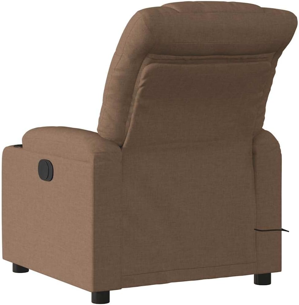 Elektrische Massagestoel – Relaxstoel – Fauteuil – Relaxfauteuil – Massagefauteuil – Elektrisch Verstelbaar – 6-Punts Vibratiemassage – Ademend Polyester
