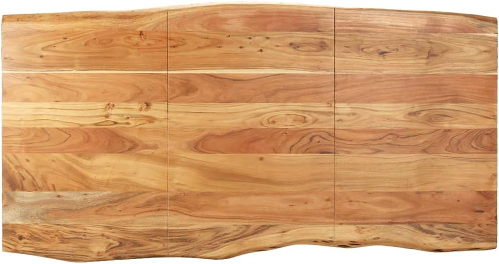 vidaXL Solid Acacia Wood Dining Table Table Kitchen Table Dining Table Tables Furniture Dining Table Dining Tables Kitchen Dining Tables Dinner Kitchen Dining Table