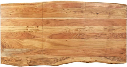 vidaXL Solid Acacia Wood Dining Table Table Kitchen Table Dining Table Tables Furniture Dining Table Dining Tables Kitchen Dining Tables Dinner Kitchen Dining Table