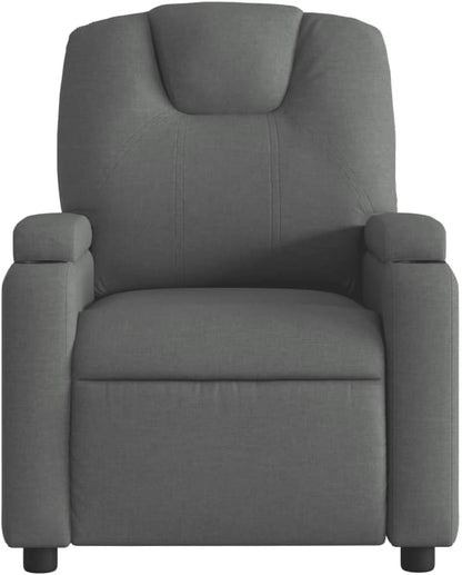 Armchair, Reclining Chair, Sleeping Chair, Electric Chair with Adjustable Backrest, Dark Grey Fabric
