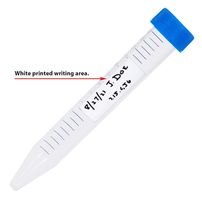 Globe Scientific 6286 Polypropyleen Centrifuge Buis met bijgevoegde blauwe Flat Top Schroefdop, Sterile, Bedrukte Afstudering, Rekpakket, 15mL Capaciteit (Case of 500)