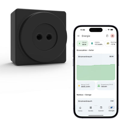 everHome EcoTracker IR - elektriciteitsmeter EHZ uitlezen - leeskop smartmeter - incl. app