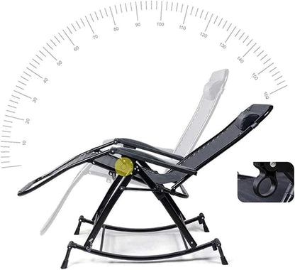 Folding Chair Folding Recliner Padded Zero Gravity Chairs Chair Adjustable Patio Lounge Recliner Chair Recliner Chair Recliner (Color : Grey, Size : One Size)