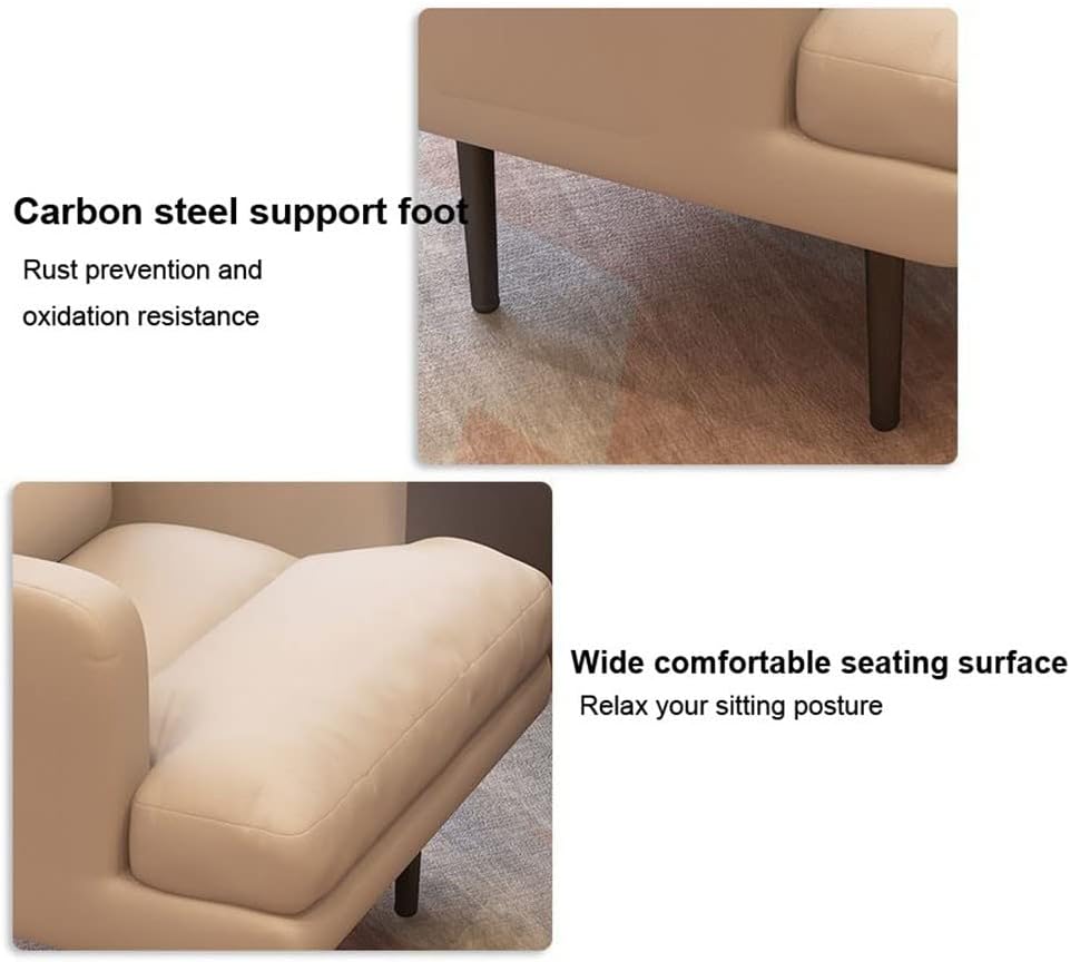 Armchair Chair,Small Sofa Balcony Folding Chair Armchair Chair Office Chair Household Bedroom Single Sofa Backrest Recliner Convenient Comfortable Computer Chair