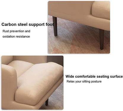 Armchair Chair,Small Sofa Balcony Folding Chair Armchair Chair Office Chair Household Bedroom Single Sofa Backrest Recliner Convenient Comfortable Computer Chair
