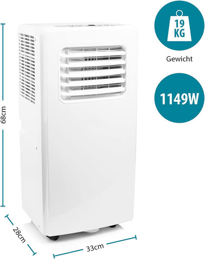 Tristar AC-5531 Mobiele Airconditioner – 3 in 1 Airco, Ontvochtiger en Ventilator - 10.500 BTU Koelvermogen - 1149 Watt - Energieklasse A