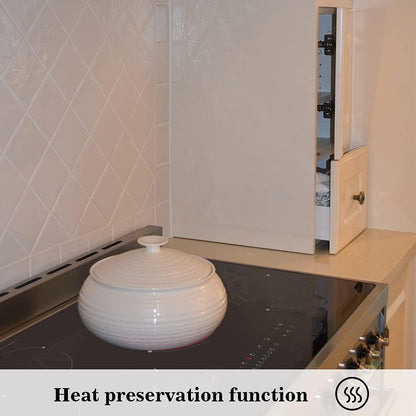 COVERCOOK Keramische kookplaat, 5 pitten, inbouw, elektrische kookplaat, 77 cm, 8200 W, touch-bediening, timer, zwart