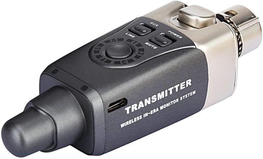 Draadloos In-Ear Monitorsysteem – In-Ear Monitor – In-Ear Monitorset – Draadloos Monitorsysteem – In-Ear Monitoring – 2,4 GHz Draadloze Overdracht – 1 Zender En 4 Ontvangers