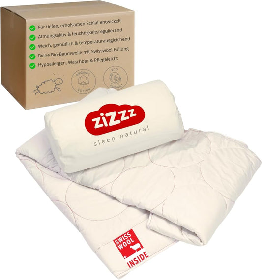 Premium Wol Deken – Zachte en Warme Swisswool, Perfect voor 4 Seizoenen