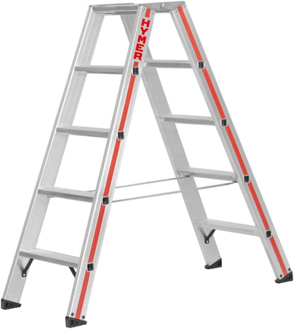Hymer Trapladder 2x5 treden (aan beide zijden beloopbaar, versterkte treden, spreidbeveiliging) 802410