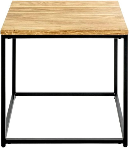 HAKU Bijzettafel, massief hout, eikenhout, zwart, B 45 x D 45 x H 45 cm