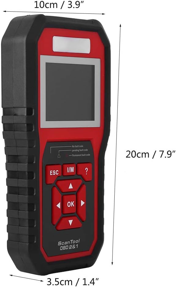 OBD2 Scanner – Auto Diagnoseapparaat – Foutcode Uitlezer – Check Engine Reader – EOBD Scanner – One-Click I/M Readiness – Kleurenscherm Met Geluidssignaal