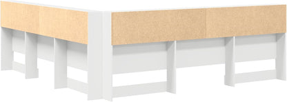 Gecheer Storage Headboard with Memory Headboard White 200cm Wood Material Headboard for Box Spring Bed Bedroom Hotel Design - QUORE