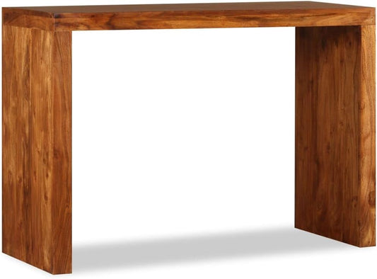 vidaXL Wooden Wall Table with Sheesham Finish Wall Tables Table Tables Furniture