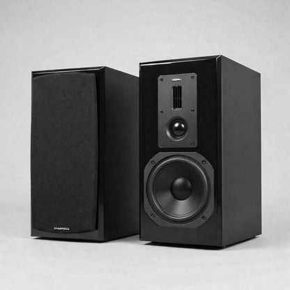 Dynavoice Definition DM-6 II Zwart – HiFi Boekenplank Luidsprekers Passief 6,5 Inch Kevlar, 2 Tweeters Ribbon + Soft Dome, X-Change Systeem, 35-32.000 Hz, 120W, 6 Ohm – Set van 2.