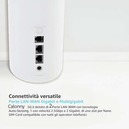 Router 5G met SIM UDX710 WIFI6, 2 poorten, WAN/LAN, 5G, NR, TDD, max. 2,6 Gbit/s DL)/650 Mbit/s, UL Dual Band Modem 2,4 GHz, 5,0 GHz, 802.11 a/b/g/n/AC/AX