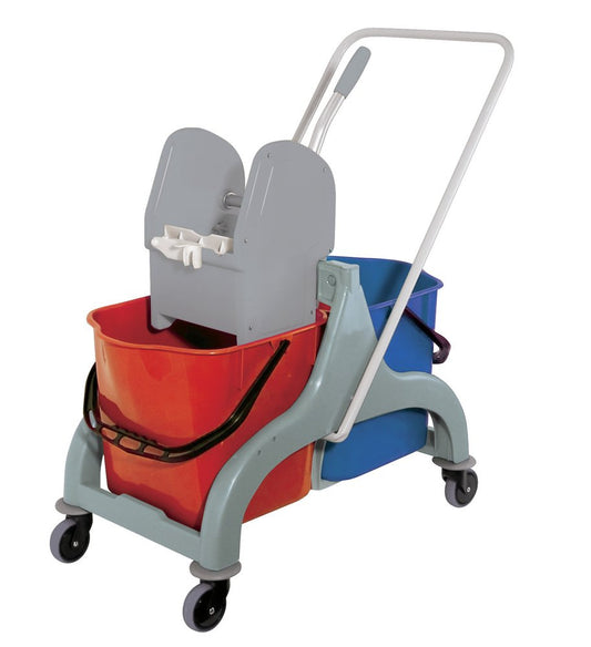 La Briantina CAR00281A Trolley Jack, 2 emmers + 1 Strizzer, 34l