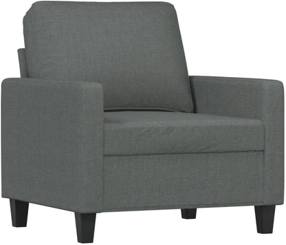 ZIRLANLV Lounge Sofa Sofa with Armrests Back Cushions, Living Room Sofa, Design Sofa Metal Frame, Available As Single, Double or Three Seater, Modern (Wine Red) (Dark Grey #17)