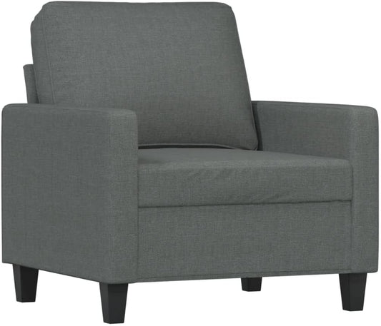 ZIRLANLV Lounge Sofa Sofa with Armrests Back Cushions, Living Room Sofa, Design Sofa Metal Frame, Available As Single, Double or Three Seater, Modern (Wine Red) (Dark Grey #17)