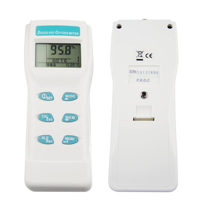 Opgeloste Zuurstof Meter DO Temperatuur Tester Waterkwaliteit Monitor met Zuurstofelektrode voor Aquarium, Zoetwater, Laboratorium, Aquacultuur, etc.