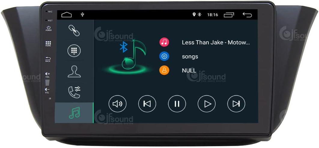 Autoradio – Auto Radio – Multimedia Radio – Inbouw Radio – 1-DIN Autoradio – 9 Inch Touchscreen – Android 4-Core Processor – Apple CarPlay & Android Auto Compatible