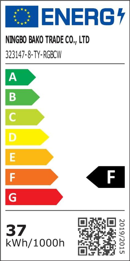 Moderne LED-plafondlamp met ventilator, RGB-plafondventilatorverlichting, 6 ventilatiesnelheden, oneindig dimbare verlichting voor woonkamer, slaapkamer, kantoor, 3000-5500 K, (Zwarte lijst 50CM)