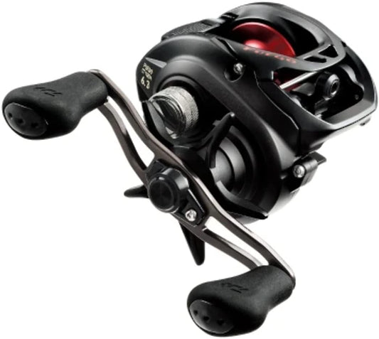DAIWA Fuego CT-Baitcast-rol fgct100 X S, zwart/rood